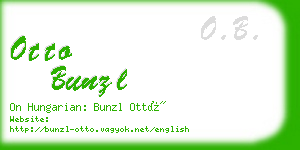 otto bunzl business card